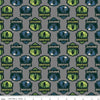 Legends of the National Parks Bigfoot Shields CD15062 Gray - Riley Blake Designs - DIGITALLY PRINTED - Quilting Cotton Fabric