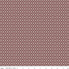 Image of Northanger Abbey Thorpe Marsala quilting cotton fabric by Official Licensed Product for Riley Blake Designs. Features diamonds on a brown background. Cute Little Fabric Shop.