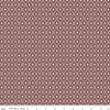 Image of Northanger Abbey Thorpe Marsala quilting cotton fabric by Official Licensed Product for Riley Blake Designs. Features diamonds on a brown background. Cute Little Fabric Shop.