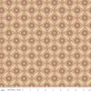 Image of Northanger Abbey Fullerton quilting cotton fabric by Official Licensed Product for Riley Blake Designs. Features a geometric pattern on a beige background. Cute Little Fabric Shop.