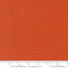 Image of Scenery Spools Yam quilting cotton fabric by Elizabeth Hartman for Moda Fabrics. Features a geometric pattern on an orange background. Cute Little Fabric Shop.