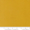 Image of Scenery Spool Golden quilting cotton fabric by Elizabeth Hartman for Moda Fabrics. Features a geometric pattern on a yellow background. Cute Little Fabric Shop.