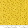 Image of Scenery Starlight Citrine quilting cotton fabric by Elizabeth Hartman for Moda Fabrics. Features stars on a yellow background. Cute Little Fabric Shop.