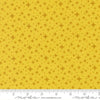 Image of Scenery Starlight Citrine quilting cotton fabric by Elizabeth Hartman for Moda Fabrics. Features stars on a yellow background. Cute Little Fabric Shop.