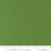 Image of Scenery Marshmallow Evergreen quilting cotton fabric by Elizabeth Hartman for Moda Fabrics. Features a geometric pattern on a green background. Cute Little Fabric Shop.