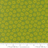 Image of Scenery Sedum Limeade quilting cotton fabric by Elizabeth Hartman for Moda Fabrics. Features flowers on a green background. Cute Little Fabric Shop.