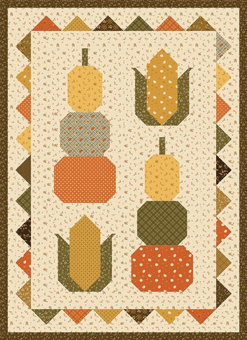 SALE Bountiful Quilt PATTERN Thanksgiving Fabric - Riley Blake Design INSTRUCTIONS Only