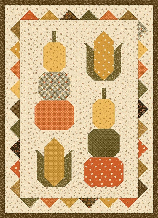 SALE Bountiful Quilt PATTERN Thanksgiving Fabric - Riley Blake Design INSTRUCTIONS Only