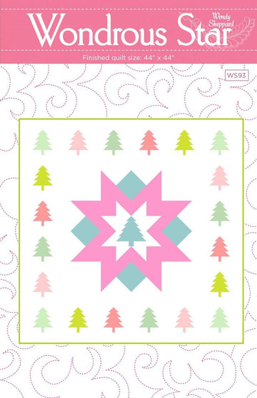 SALE Wondrous Star Quilt PATTERN Christmas Pattern - Riley Blake INSTRUCTIONS Only