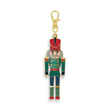 Nutcracker Enamel Charm Christmas Charm - Riley Blake Zipper Pull
