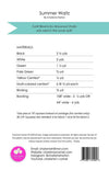 Summer Waltz Quilt PATTERN Geometric Pattern - Riley Blake - INSTRUCTIONS Only