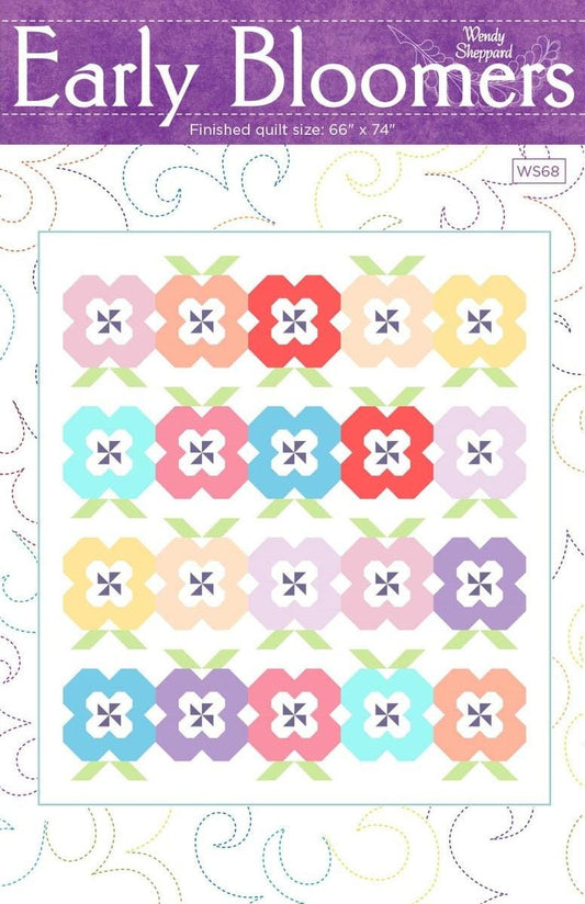 Early Bloomers Quilt PATTERN Floral Pattern - Riley Blake INSTRUCTIONS Only