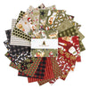 SALE Northern Christmas 5" Stacker Christmas Fabric - 5-17830-42 - 42-Piece Precut - Riley Blake Quilting Cotton Fabric
