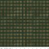 Image of Northern Christmas Buffalo Check Green quilting cotton fabric by Teresa Kogut for Riley Blake Designs. Features checks on a green and black background. Cute Little Fabric Shop.