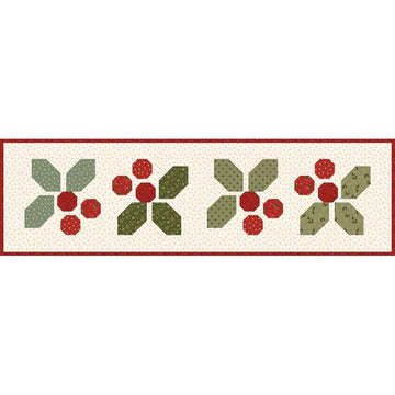 SALE Holly-Day Cheer Table Runner Quilt Kit Christmas Quilt - KT-17661 - Riley Blake Quilting Cotton Fabric