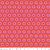 Image of Kipling Gardens Everly Sunset quilting cotton fabric by Lily Ashbury for Riley Blake Designs. Features flowers on a red background. Cute Little Fabric Shop.