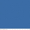 Image of Kipling Gardens Loxley Blueberry quilting cotton fabric by Lily Ashbury for Riley Blake Designs. Features a geometric pattern on a blue background. Cute Little Fabric Shop.