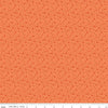 Image of Kipling Gardens Ellington Orange quilting cotton fabric by Lily Ashbury for Riley Blake Designs. Features flowers on an orange background. Cute Little Fabric Shop.