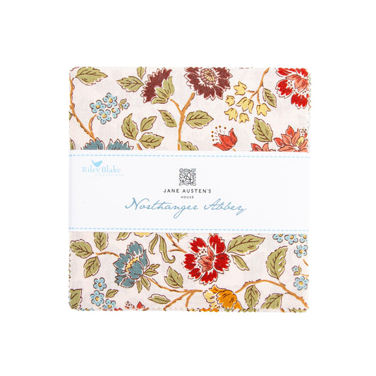 Northanger Abbey 5" Stacker Floral Fabric - 5-17890-42 - 42-Piece Precut - Riley Blake Quilting Cotton Fabric Licensed Product