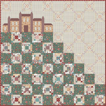 SALE The Abbey Quilt Kit House Pattern - KT-17890 - Riley Blake Quilting Cotton Fabric