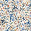 Image of Nauticus Sea Creatures Cream quilting cotton fabric by Morris Creative Group for QT Fabrics. Features ocean animals on a cream background. Cute Little Fabric Shop.