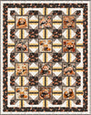Pandaland Panda Hideaways Quilt Kit Animal Fabric - FORSL KIT 7170A - QT Fabrics Quilting Cotton Fabric