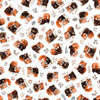 Image of Pandaland Panda Toss White quilting cotton fabric by Morris Creative Group for QT Fabrics. Features pandas on a white background. Cute Little Fabric Shop.