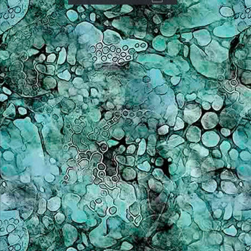 MINKY Dragon Dreams Dragon Skin Texture Turquoise Blue PRINTED Texture Fabric 60" Wide - 30962 - QT Fabrics 100% Polyester Fabric