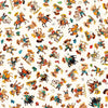 MINKY Yippie Ki Yay! Cowboy/Cowgirl Toss Cream Western Fabric 60" Wide - 31490 - QT Fabrics 100% Polyester Fabric