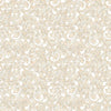 Image of American Country Scrolls Taupe quilting cotton fabric by Morris Creative Group for QT Fabrics. Features swirls on a cream background. Cute Little Fabric Shop.