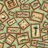 Image of The Lure of Fishing Patches Light Green quilting cotton fabric by JQ Licensing for QT Fabrics. Features fish on a green background. Cute Little Fabric Shop.