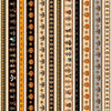 Jeepers Creepers Halloween Border Stripe Multi Orange Halloween Fabric - 31013 - QT Fabrics Quilting Cotton Fabric