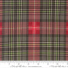 Image of Holiday Cheer Plaid Coal quilting cotton fabric by Stacy Iest Hsu for Moda Fabrics. Features plaid on a black background. Cute Little Fabric Shop.