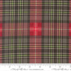 Image of Holiday Cheer Plaid Coal quilting cotton fabric by Stacy Iest Hsu for Moda Fabrics. Features plaid on a black background. Cute Little Fabric Shop.