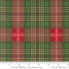 Image of Holiday Cheer Plaid Evergreen quilting cotton fabric by Stacy Iest Hsu for Moda Fabrics. Features plaid on a green and red background. Cute Little Fabric Shop.