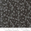 Image of Holiday Cheer Snowflake Midnight quilting cotton fabric by Stacy Iest Hsu for Moda Fabrics. Features snowflake on a black background. Cute Little Fabric Shop.