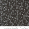 Image of Holiday Cheer Snowflake Midnight quilting cotton fabric by Stacy Iest Hsu for Moda Fabrics. Features snowflake on a black background. Cute Little Fabric Shop.