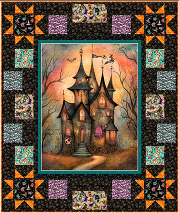 Witchypoo Spooky Spells Quilt Kit Panel Quilt - FORSL KIT 7171A - QT Fabrics Quilting Cotton Fabric