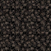 Image of Witchypoo Spiderwebs Charcoal quilting cotton fabric by Morris Creative Group for QT Fabrics. Features spiderwebs on a black background. Cute Little Fabric Shop.