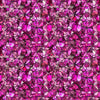Image of Lumenique Mosaic Blender Fuschia quilting cotton fabric by Dan Morris for QT Fabrics. Features a printed stained glass pattern on a purple background. Cute Little Fabric Shop.