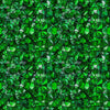 Image of Lumenique Mosaic Blender Dark Green quilting cotton fabric by Dan Morris for QT Fabrics. Features a printed stained glass pattern on a green background. Cute Little Fabric Shop.