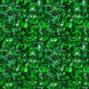 Image of Lumenique Mosaic Blender Dark Green quilting cotton fabric by Dan Morris for QT Fabrics. Features a printed stained glass pattern on a green background. Cute Little Fabric Shop.