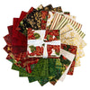 SALE Poinsettias at Christmas Fat Quarter Bundle Floral Fabric - FQ-17630-24 - 24-Piece Precut - Riley Blake Quilting Cotton Fabric