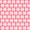 Image of Merry Happy Happy Hexie Lipstick quilting cotton fabric by Kimberly Kight of Ruby Star Society for Moda Fabrics. Features hexagons on a pink background. Cute Little Fabric Shop.