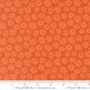 Image of Scenery Sedum Yam quilting cotton fabric by Elizabeth Hartman for Moda Fabrics. Features flowers on an orange background. Cute Little Fabric Shop.