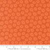 Image of Scenery Sedum Yam quilting cotton fabric by Elizabeth Hartman for Moda Fabrics. Features flowers on an orange background. Cute Little Fabric Shop.