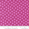 Image of Scenery Puffball Passion Fruit quilting cotton fabric by Elizabeth Hartman for Moda Fabrics. Features a geometric pattern on a purple background. Cute Little Fabric Shop.