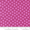 Image of Scenery Puffball Passion Fruit quilting cotton fabric by Elizabeth Hartman for Moda Fabrics. Features a geometric pattern on a purple background. Cute Little Fabric Shop.