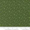Image of Scenery Starlight Cypress quilting cotton fabric by Elizabeth Hartman for Moda Fabrics. Features stars on a green background. Cute Little Fabric Shop.