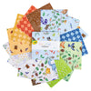 Colorful Critters 5" Stacker Animal Fabric - 5-17910-42 - 42-Piece Precut - Riley Blake Quilting Cotton Fabric Licensed Product